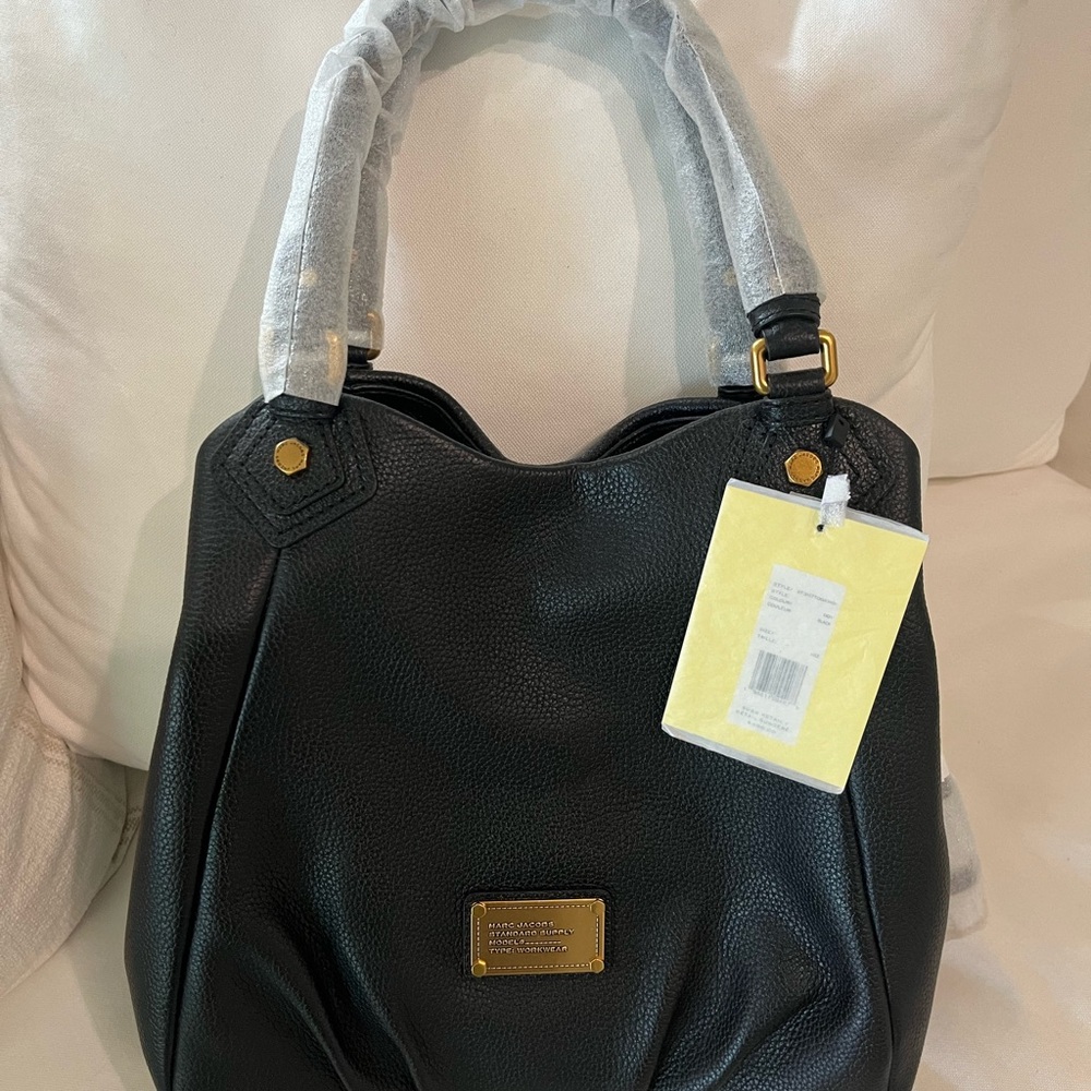 Marc Jacobs Re-Edition Fran Bag Black Super Soft Pebble Leather! - Picture 2 of 7